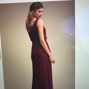 Bhldn Adrianna Pappell beaded gown